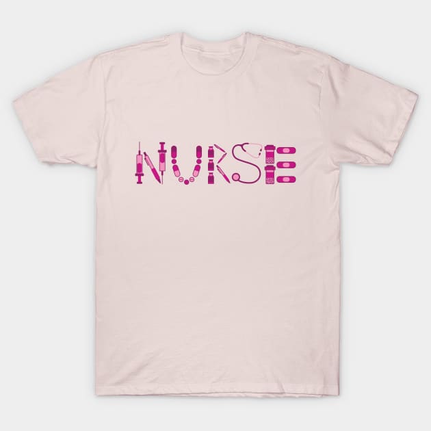 Nurse (Pink) T-Shirt by NurseLife